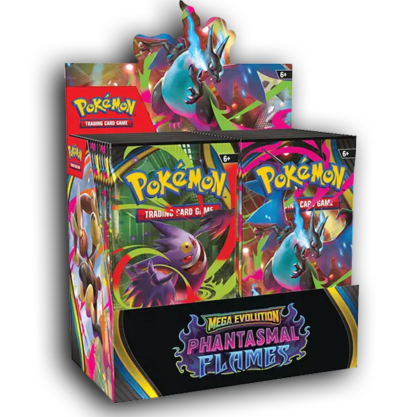Booster Box Phantasmal Flames - ESPAÑOL - Megaevolution Pokemon TCG
