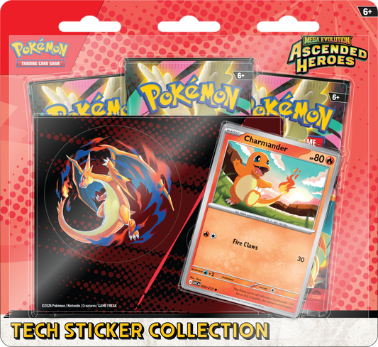 Tech Sticker Collection Charmander Ascended Heroes - ESPAÑOL - Megaevolution Pokemon TCG