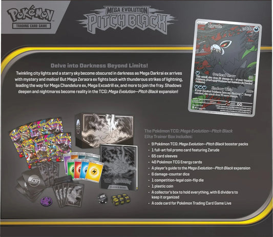 PREVENTA - Elite Trainer Box Pitch Black - ESPAÑOL - Megaevolution Pokemon TCG
