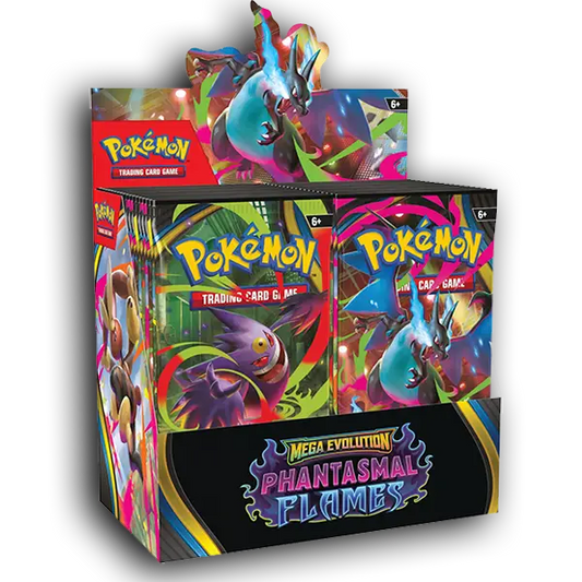 Booster Box Phantasmal Flames - ESPAÑOL - Megaevolution Pokemon TCG